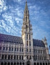BrusselsÃ¢â¬â¢s Town Hall - Grand Place, Brussels, Belgium Royalty Free Stock Photo